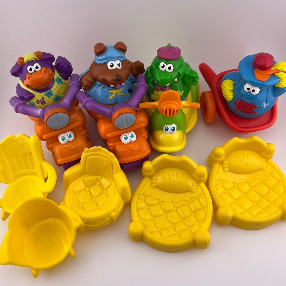 Fisher Price Little People Wonder Pets Wheelies Figure & Chair Lot Turtle Moose